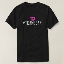 Camisa de #Teamb3ar - B3ar cor-de-rosa