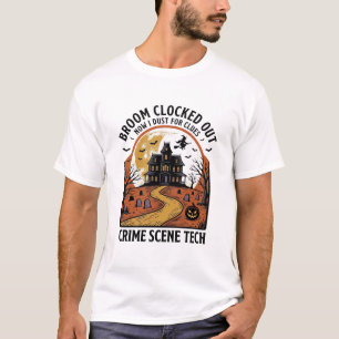 Camisa de Técnico de Cena de Crime Funny Halloween