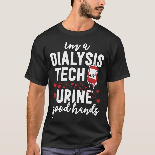 Camisa de Técnico de Diálise Urina em Mãos Engraça (Frente)