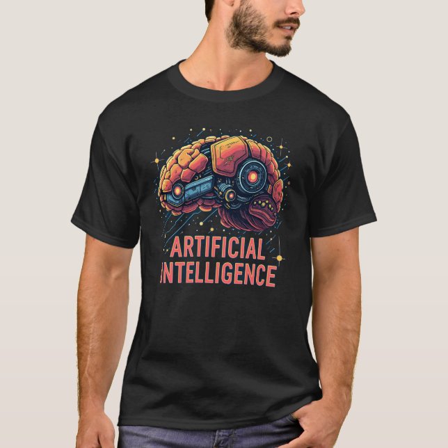 Camisa de Tecnologia do Cérebro Artificial para Ho (Frente)