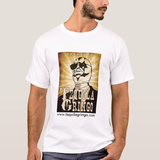 camisa de TequilaGringo.com na laranja de (Frente)