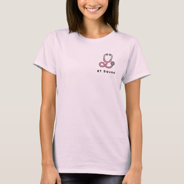 Camisa de Terapeuta Respiratório do RT Squad | Rou (Frente)