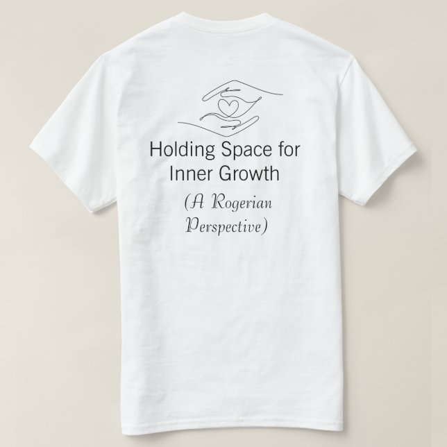 Camisa de Terapia Segurando Espaço Counselling (Verso do Design)