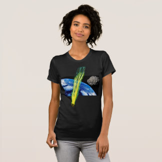 Camisa de terra asteroide feminina