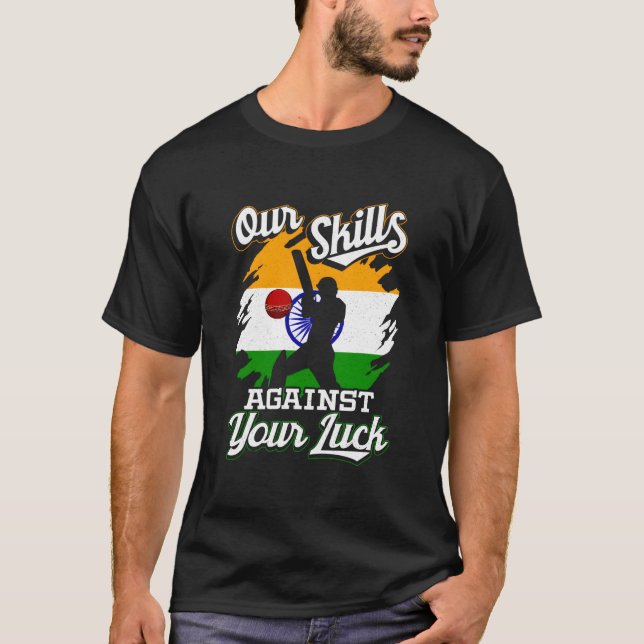 Camisa de Teste da Equipe de Críquete da Índia do  (Frente)