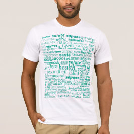 Camisa de Texto de Saúde Multilíngue - Personalizá