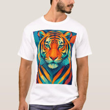 Camisa de tigre geométrica
