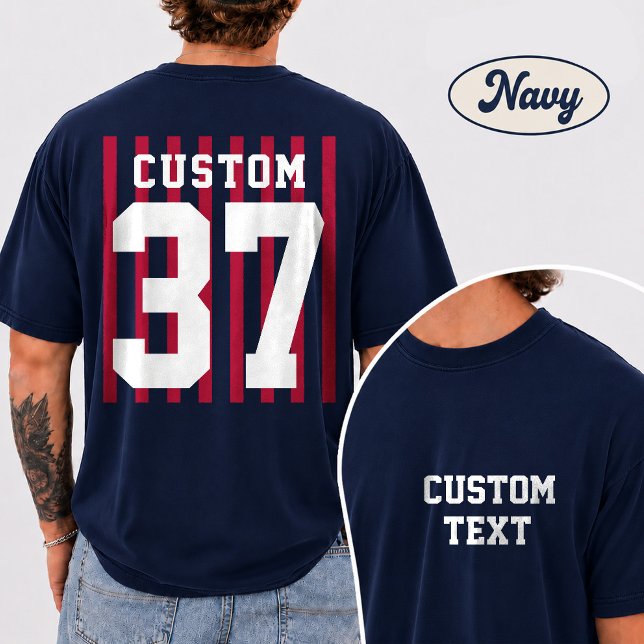 Camisa de Time Personalizada com Design Frente e V (Criador carregado)