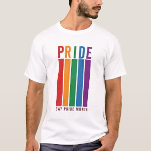 Camisa de Tipografia de Arco-íris do Mês do Orgulh