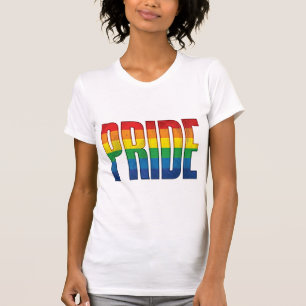 Camisa de Tipografia Orgulho Arco-Íris Vintage Des