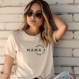 Camisa de tipografia simples do MAMA