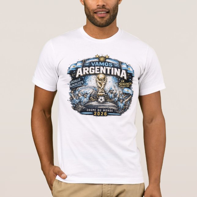 Camisa de torcedor da Argentina (Frente)