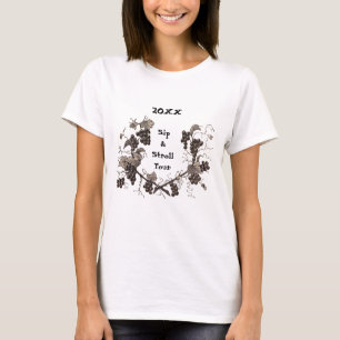 Camisa de Tour Sip & Stroll com Vinha de Uva como