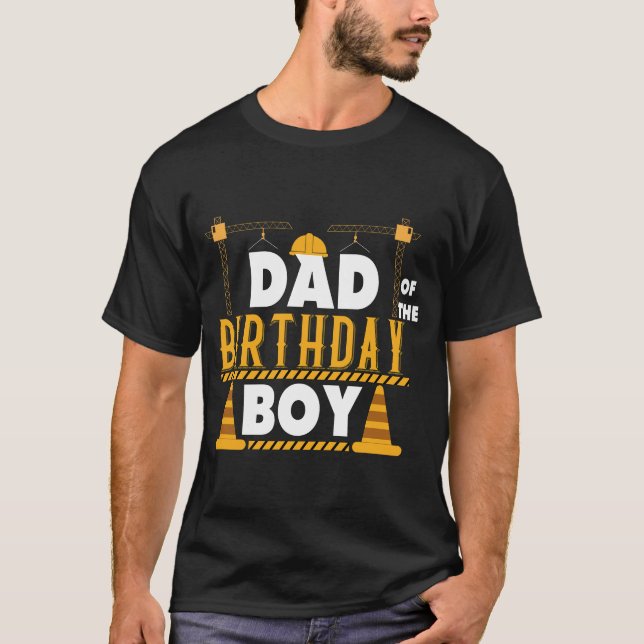 Camisa de Trabalho de Construção do Pai do Menino  (Frente)