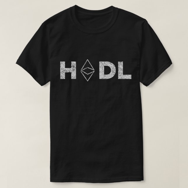 Camisa de Trader de Criptomoeda Ethereum HODL (Frente do Design)