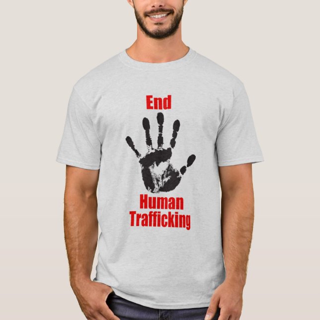 Camisa de tráfico humana do activista T da (Frente)