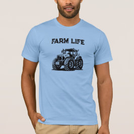Camisa de Trator de Vida na Fazenda Rural Tee