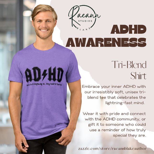 Camisa de três blendas de consciência ADHD (Criador carregado)