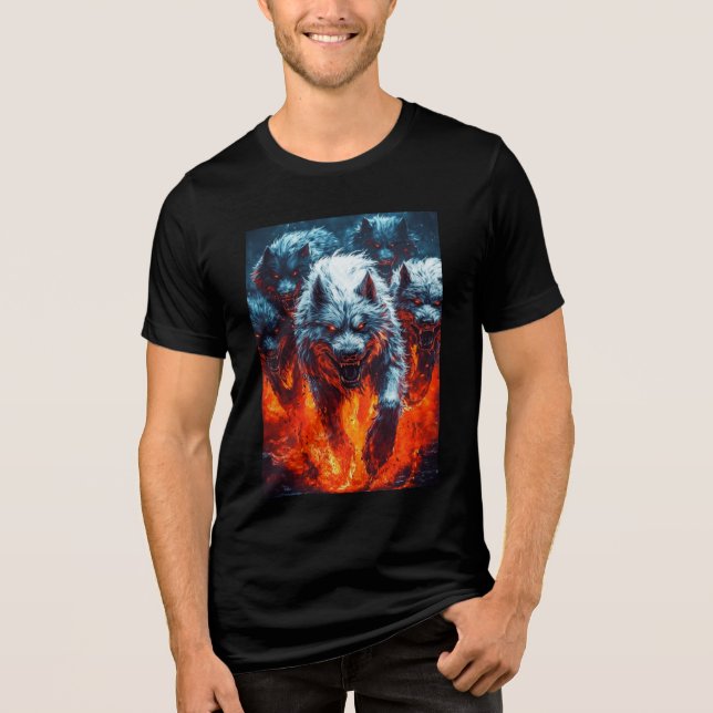 Camisa de três blendas do Wolf Pack Inferno (Frente)