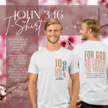 Camisa de três lâminas do John 3:16 Bíblia Verse