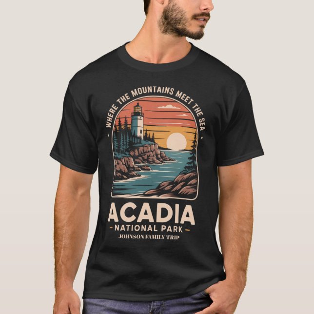 Camisa de Triagem da Família Parque Nacional Acadi (Frente)