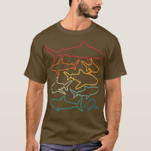 Camisa De Tubarão, Camisa De Tubarão Retro, Presen