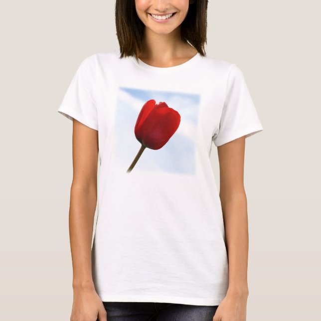 Camisa de Tulipa Vermelha (Frente)