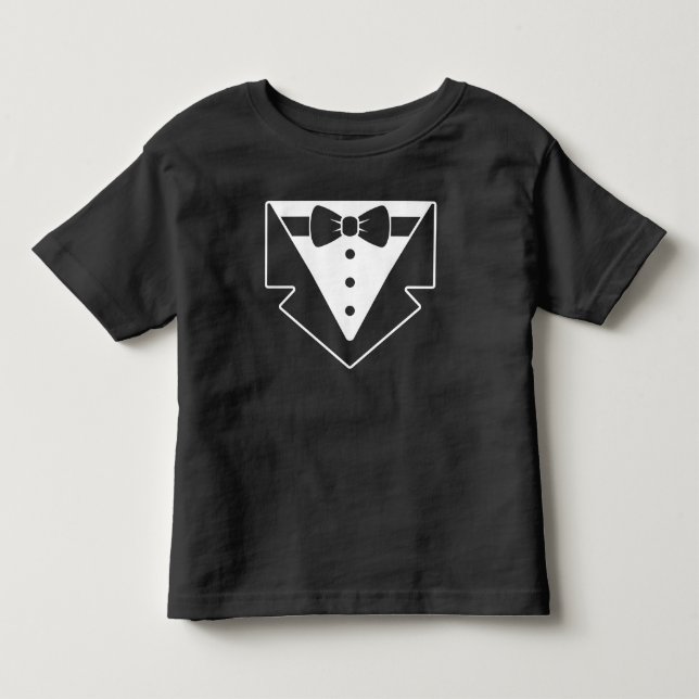 Camisa de Tuxedo para Bebê Menino - Dapper Little  (Frente)