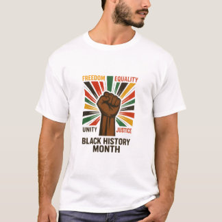 Camisa de Unidade e Justiça de História Negra