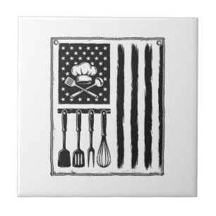 Camisa de Utensílios de Cozinha com Bandeira de Co