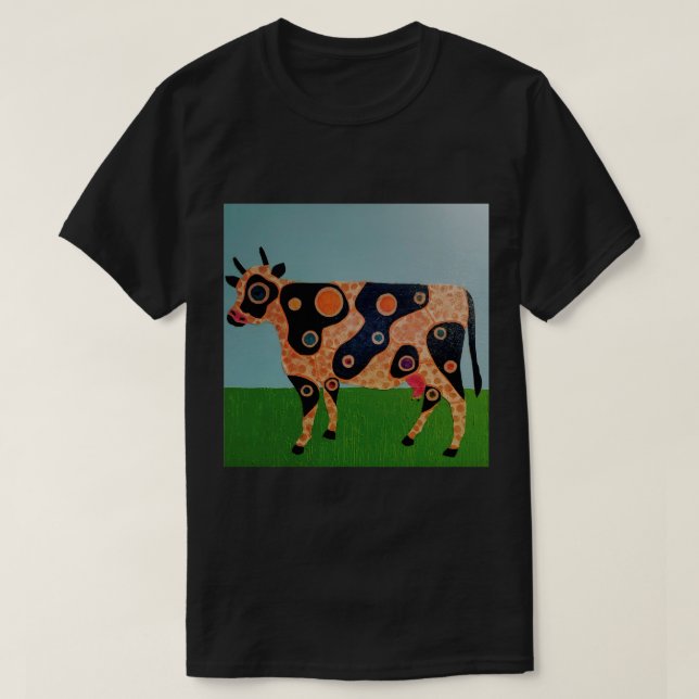 Camisa de Vaca Malhada Pontilhada (Frente do Design)