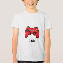Camisa de Valente do Gamer Personalizada para Meni