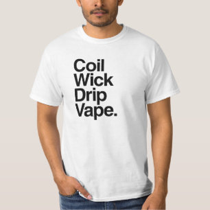 Camisa de Vape T do gotejamento do feltro de