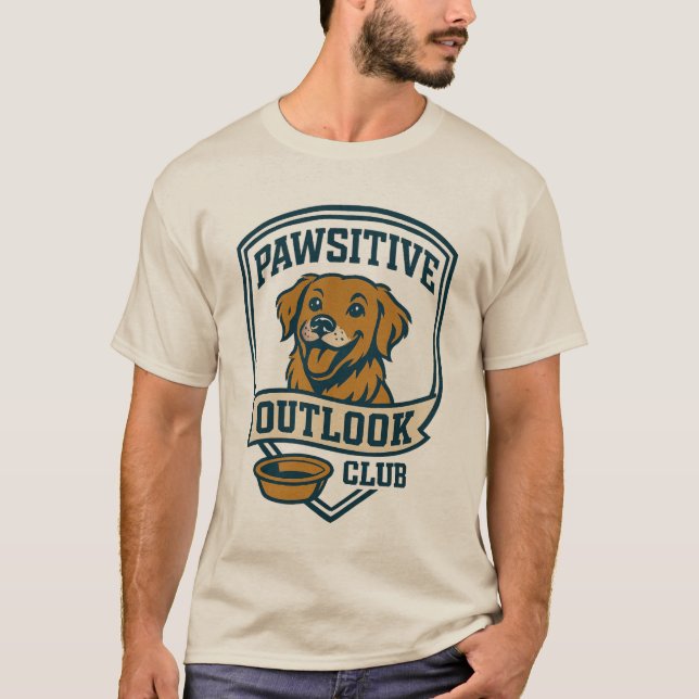 Camisa de varejo do Ouro Pawtive Outlook (Frente)
