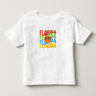 Camisa de Verão para crianças Laranja da Flórida