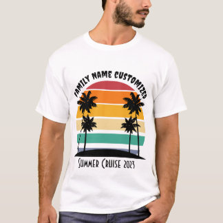 Camisa de Verão personalizada Palma de praia sunse