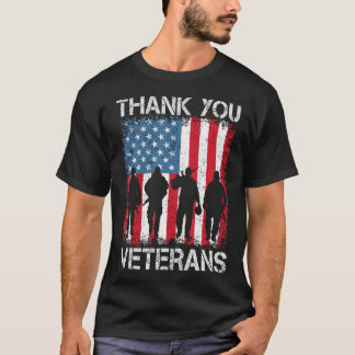 Camisa De Vestígios De Vestígios Obrigado Veterano