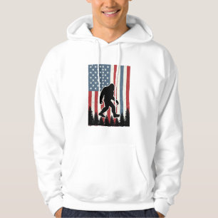 Camisa de Vetor Vintage da Bandeira Americana Bigf