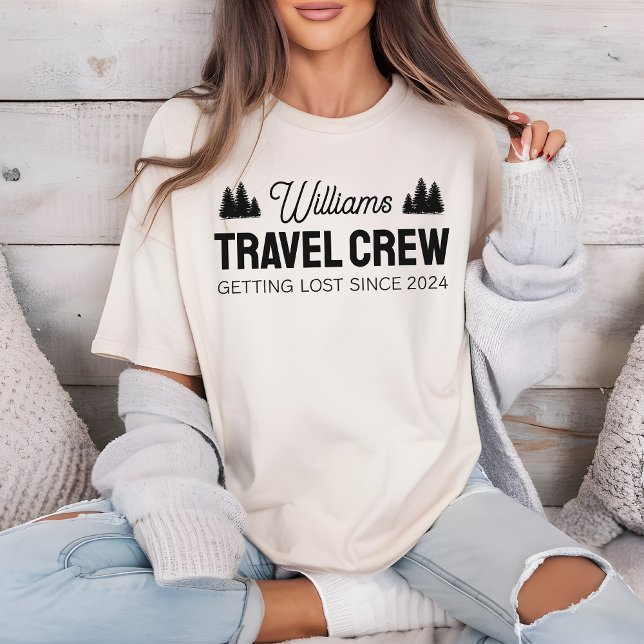Camisa de Viagem da Família Personalizada para Ave (custom name travel crew shirt, vacation matching shirts, family matching outfit, travel crew shirt)