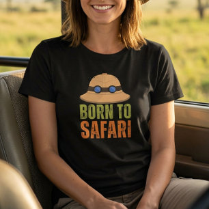 Camisa de Viagem de Aventura Safari Selvagem Nasce
