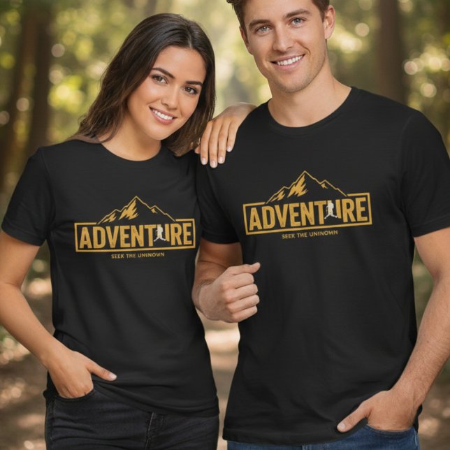 Camisa de Viagem de Caminhada Procurar o Desconhec (Criador carregado)