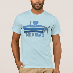 Camisa de Viagem mundial - escolha estilo e cor