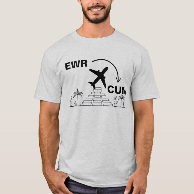 Camisa de viagem para Cancun México (Frente)