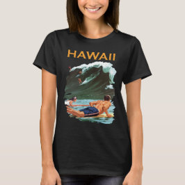 Camisa de Viagem Retro de Surfista de Ondas do Hav