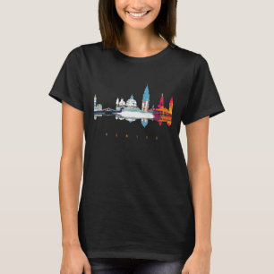 Camisa de Viagem Romântica de Gôndola Veneza Itáli
