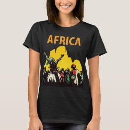Camisa de Viagem Vívida Pôr do Sol Safari África