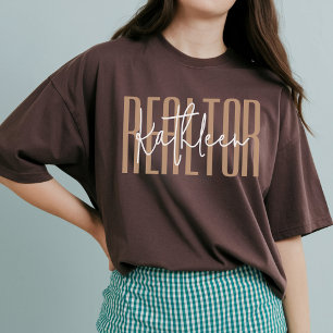 Camisa de Vida de Imóveis Personalizada para Ela o