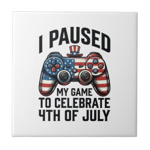 Camisa de Video Game Patriótica para Gamer do Dia