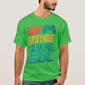 Camisa de videogame lendário para irmão mais velho