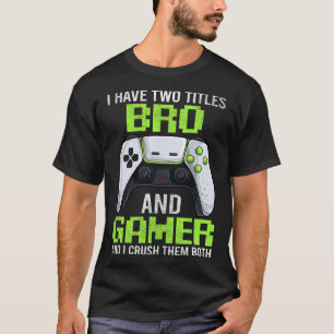 Camisa de videogame masculino para irmão gamer